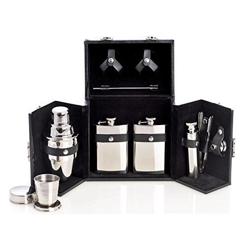 Travel Bar Set - 10-pc Stainless Steel