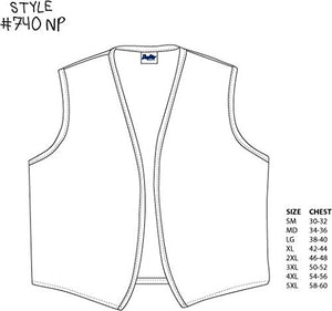 No Pocket Unisex Uniform Vest
